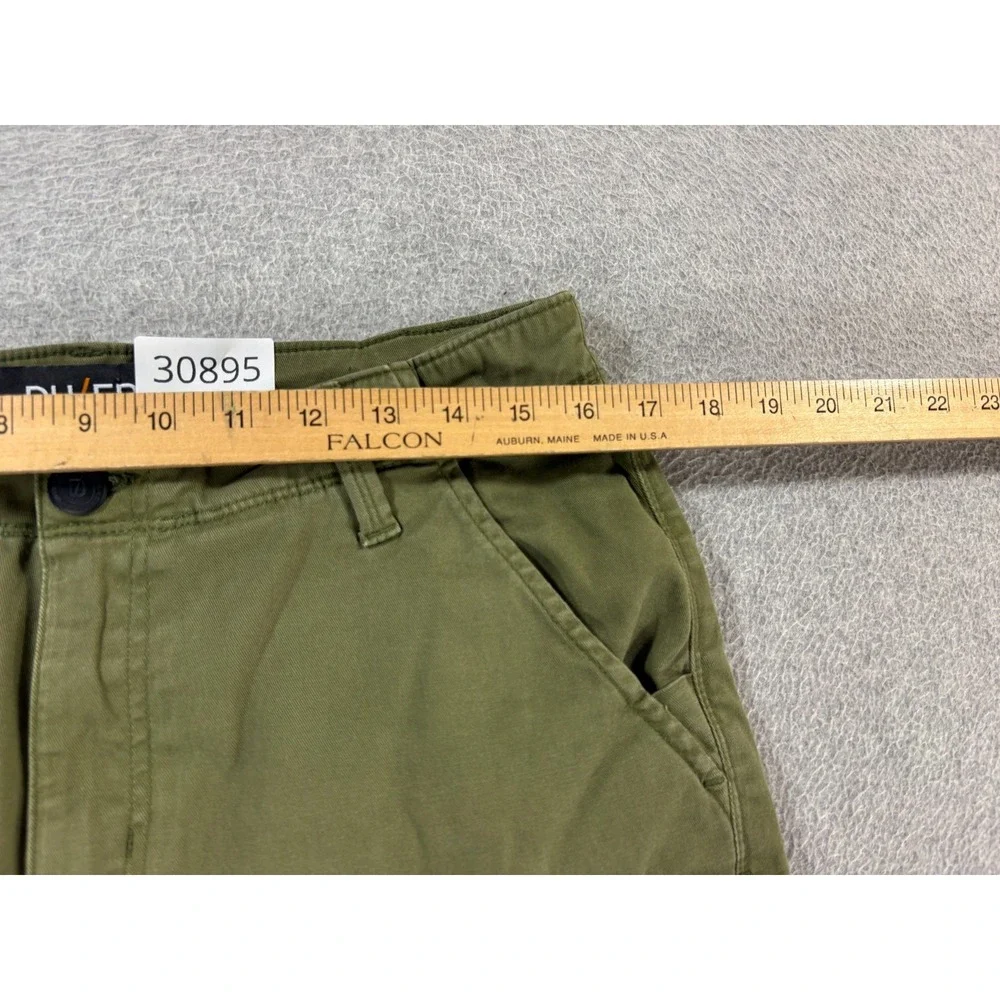Du/er Stretch Canvas Work Shorts (Men's 32) Green - 10